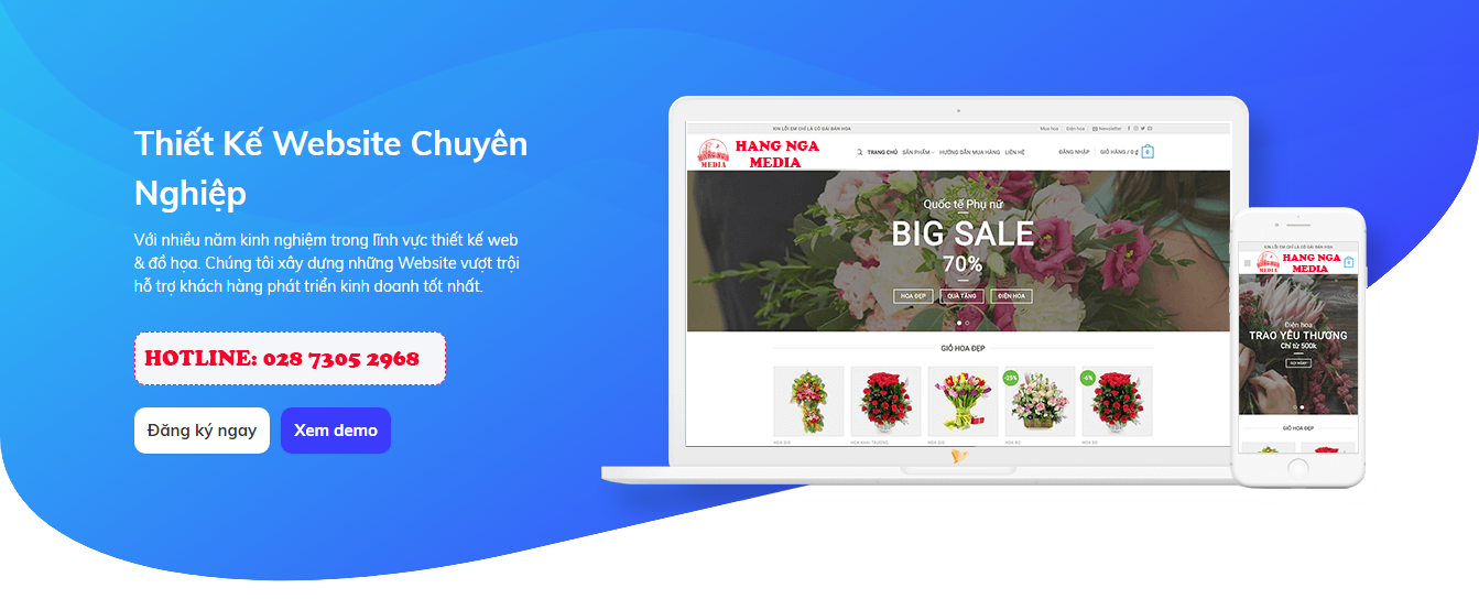 THIẾT KẾ WEBSITYE CHUẨN SEO HẰNG NGA MEDIA